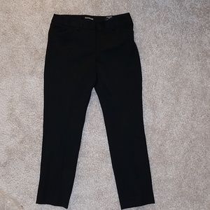 Express Editor Slim 4S Black Dress Pants